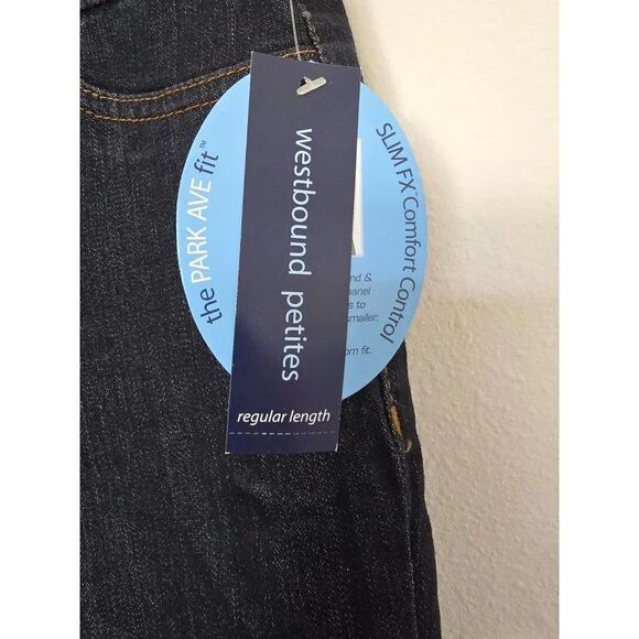 Westbound Petites 6P Pants Park Avenue Fit Denim looking - Picture 7 of 7